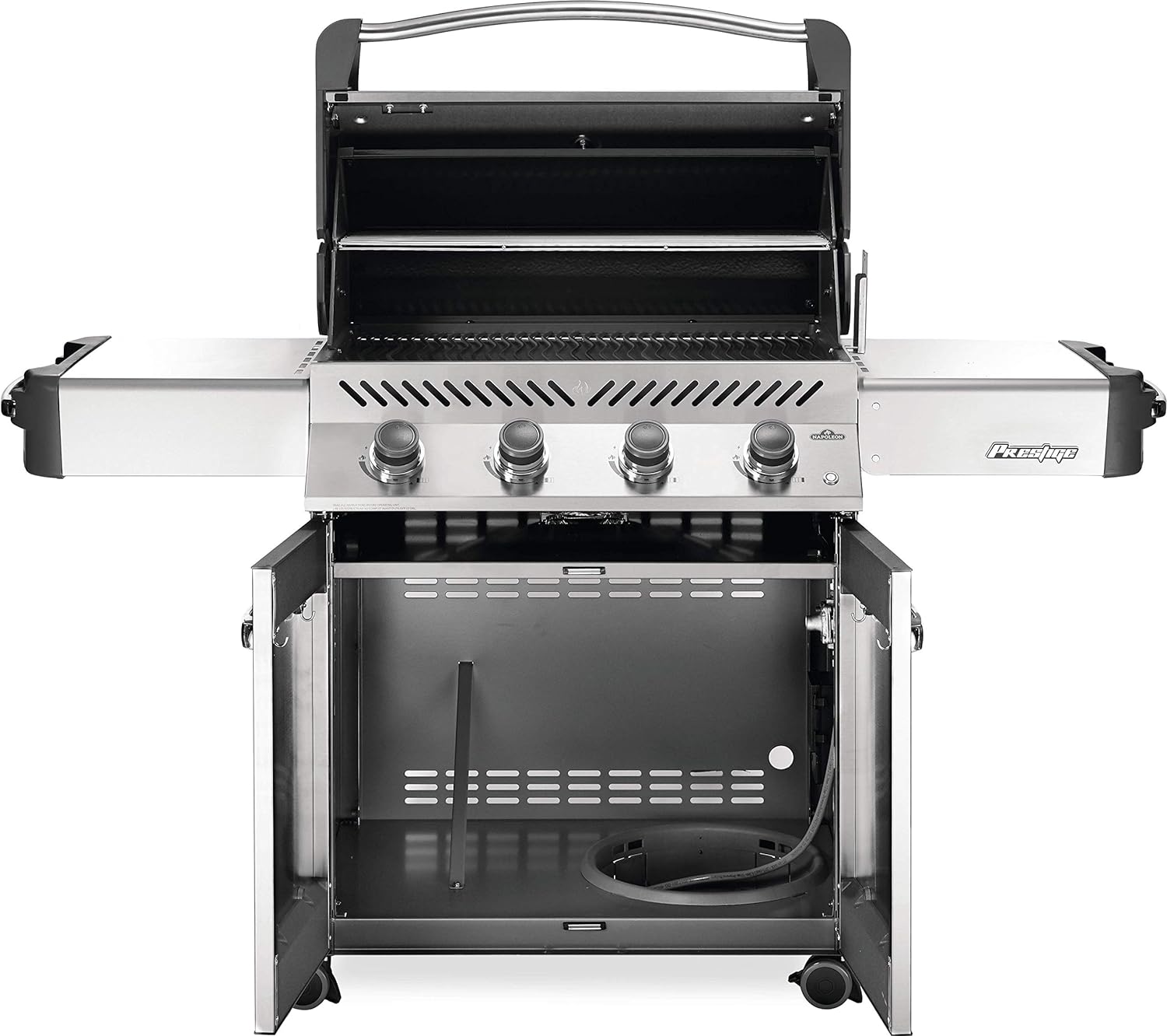 Napoleon P500RSIBPSS-3 Prestige 500 RSIB Propane Gas Grill, sq. in + Infrared Side and Rear Burner, Stainless Steel