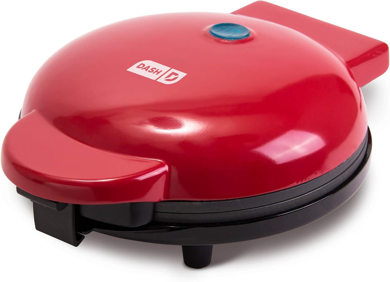 DASH 8” Express Electric Round Griddle for for Pancakes, Cookies, Burgers, Quesadillas, Eggs  other on the go Breakfast, Lunch  Snacks - Red