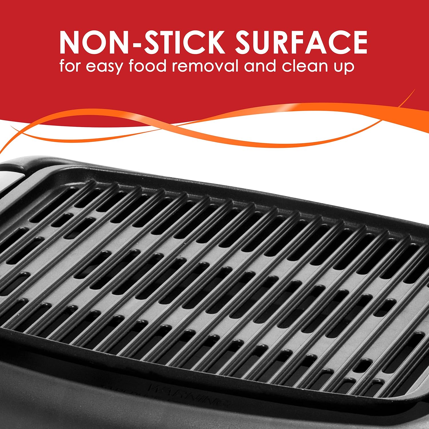 Elite Gourmet EGL-3450 Smokeless Indoor Electric BBQ Grill Dishwasher Safe, Nonstick, Adjustable Temperature, Fast Heat Up, Low-Fat Meals Easy to Clean Design, Black