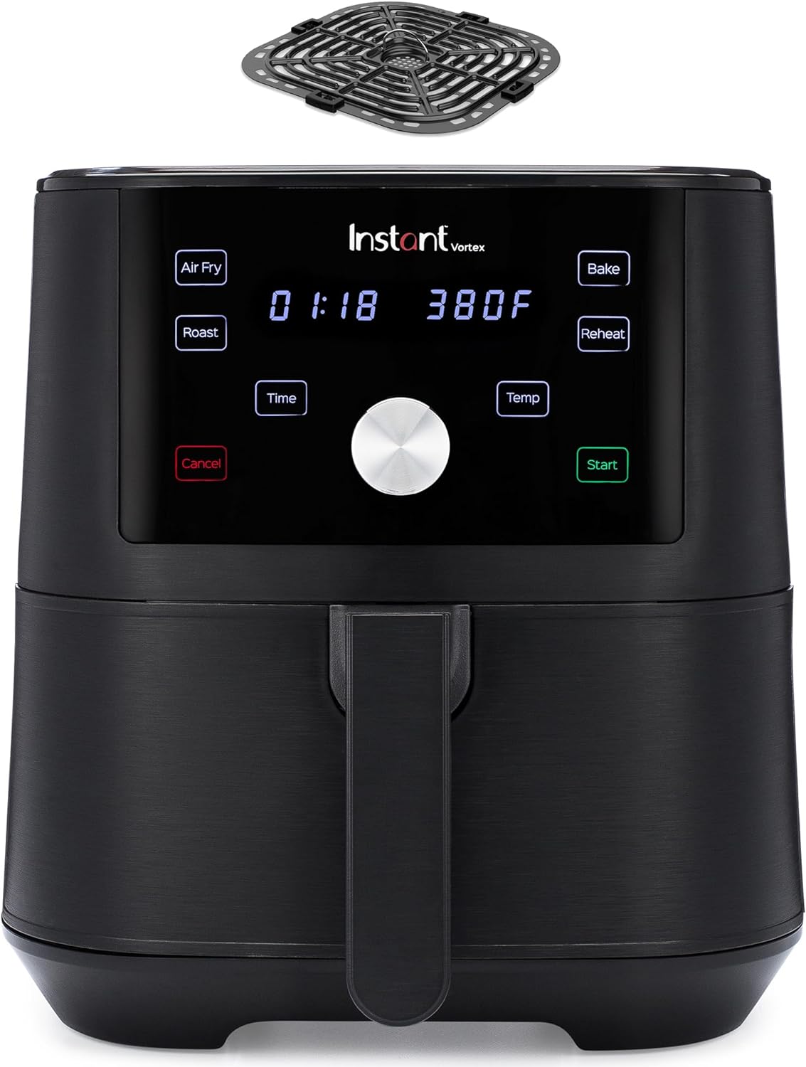 Instant Vortex 6QT XL Air Fryer, 4-in-1 Functions that Crisps, Roasts, Reheats, Bakes for Quick Easy Meals, 100+ In-App Recipes, is Dishwasher-Safe, from the Makers of Instant Pot, Black