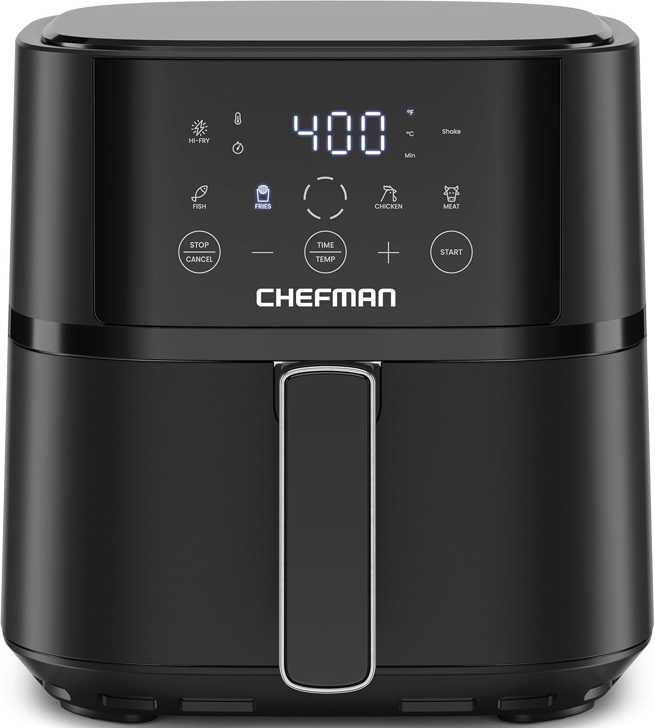 Chefman Air Fryer – 4 QT Compact Airfryer for Quick Easy Meals in Minutes, Features Hi-Fry Technology for Extra Crisp, Touchscreen Controls with 4 Presets, Nonstick Dishwasher Safe Basket - Black Chefman Air Fryer – 4 QT Compact Airfryer for Quick Easy Meals in Minutes, Features Hi-Fry Technology for Extra Crisp, Touchscreen Controls with 4 Presets, Nonstick Dishwasher Safe Basket - Black