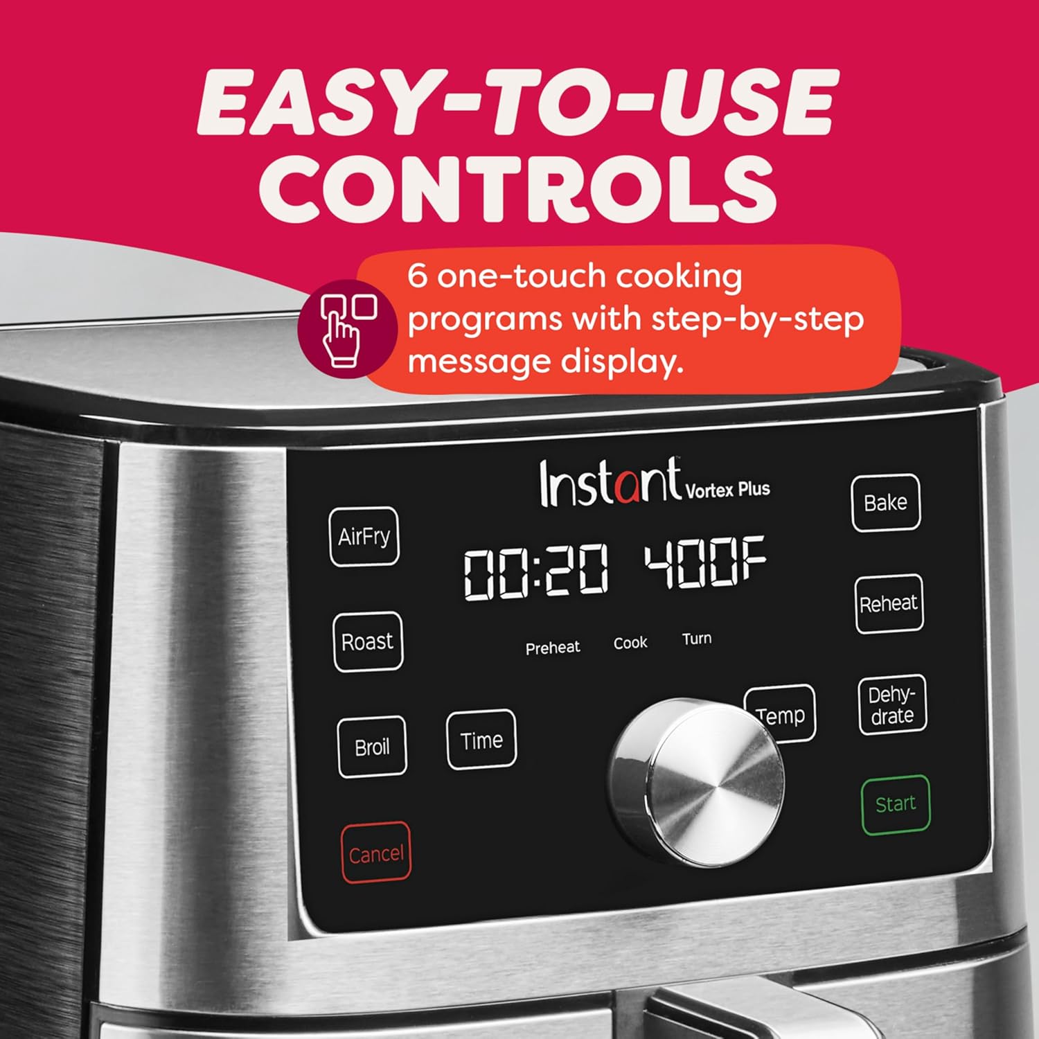 Instant Pot Vortex Plus 6QT XL Air Fryer, 6-in-1, Broils, Dehydrates, Crisps, Roasts, Reheats, Bakes for Quick Easy Meals, 100+ In-App Recipes, Dishwasher-Safe, from the Makers of Instant Pot, Black Instant Pot Vortex Plus 6QT XL Air Fryer, 6-in-1, Broils, Dehydrates, Crisps, Roasts, Reheats, Bakes for Quick Easy Meals, 100+ In-App Recipes, Dishwasher-Safe, from the Makers of Instant Pot, Black