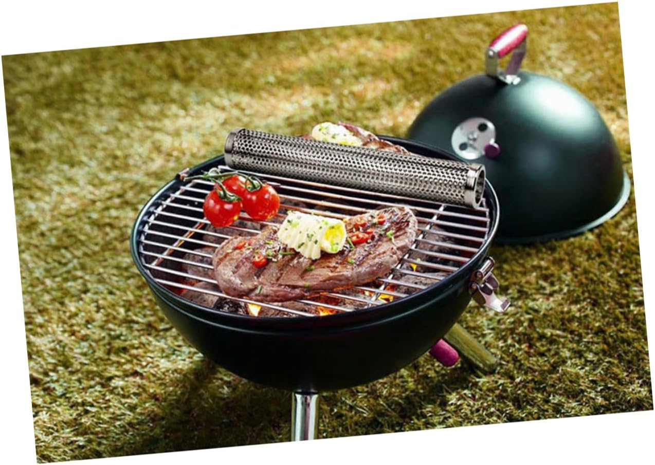 Sosoport Stainless Steel Bbq Tube Smoker Grill Smoke Tube Smoker for Gas Charcoal Pellet Grill