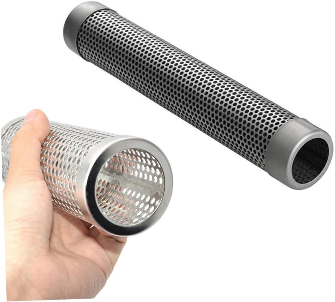 Sosoport Stainless Steel Bbq Tube Smoker Grill Smoke Tube Smoker for Gas Charcoal Pellet Grill