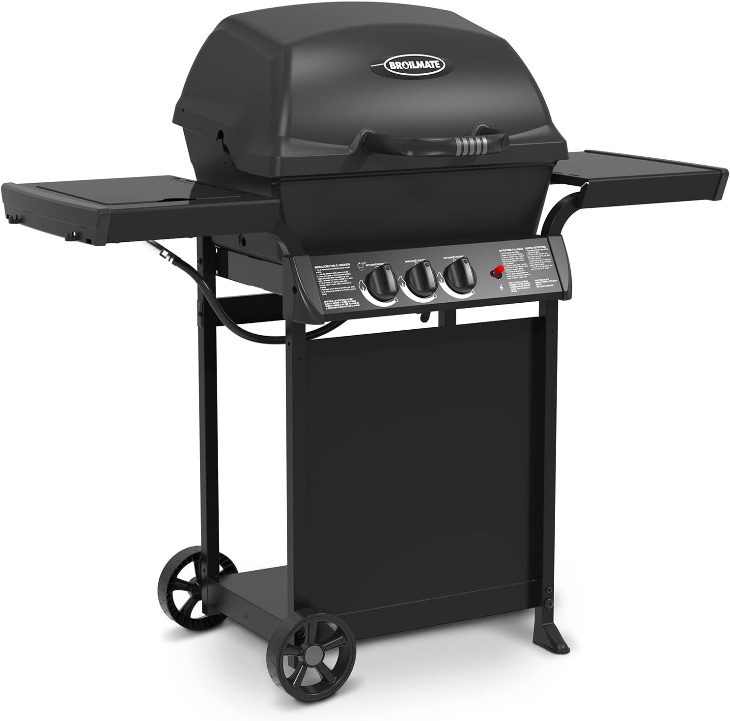 30040BMT Cast 2-Burner, Liquid Propane Gas Grill with Side Burner, Black 30040BMT Cast 2-Burner, Liquid Propane Gas Grill with Side Burner, Black