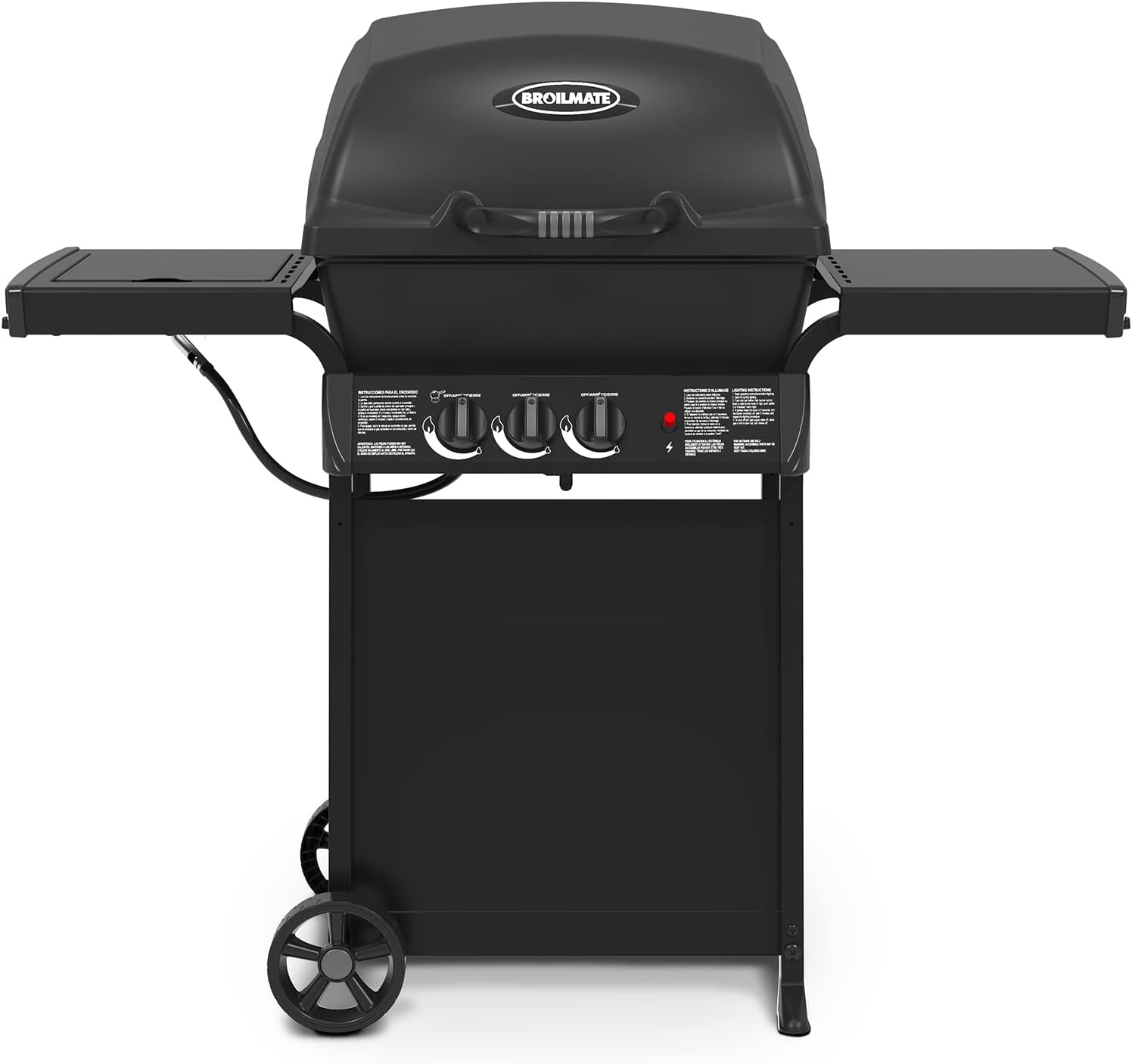 30040BMT Cast 2-Burner, Liquid Propane Gas Grill with Side Burner, Black 30040BMT Cast 2-Burner, Liquid Propane Gas Grill with Side Burner, Black