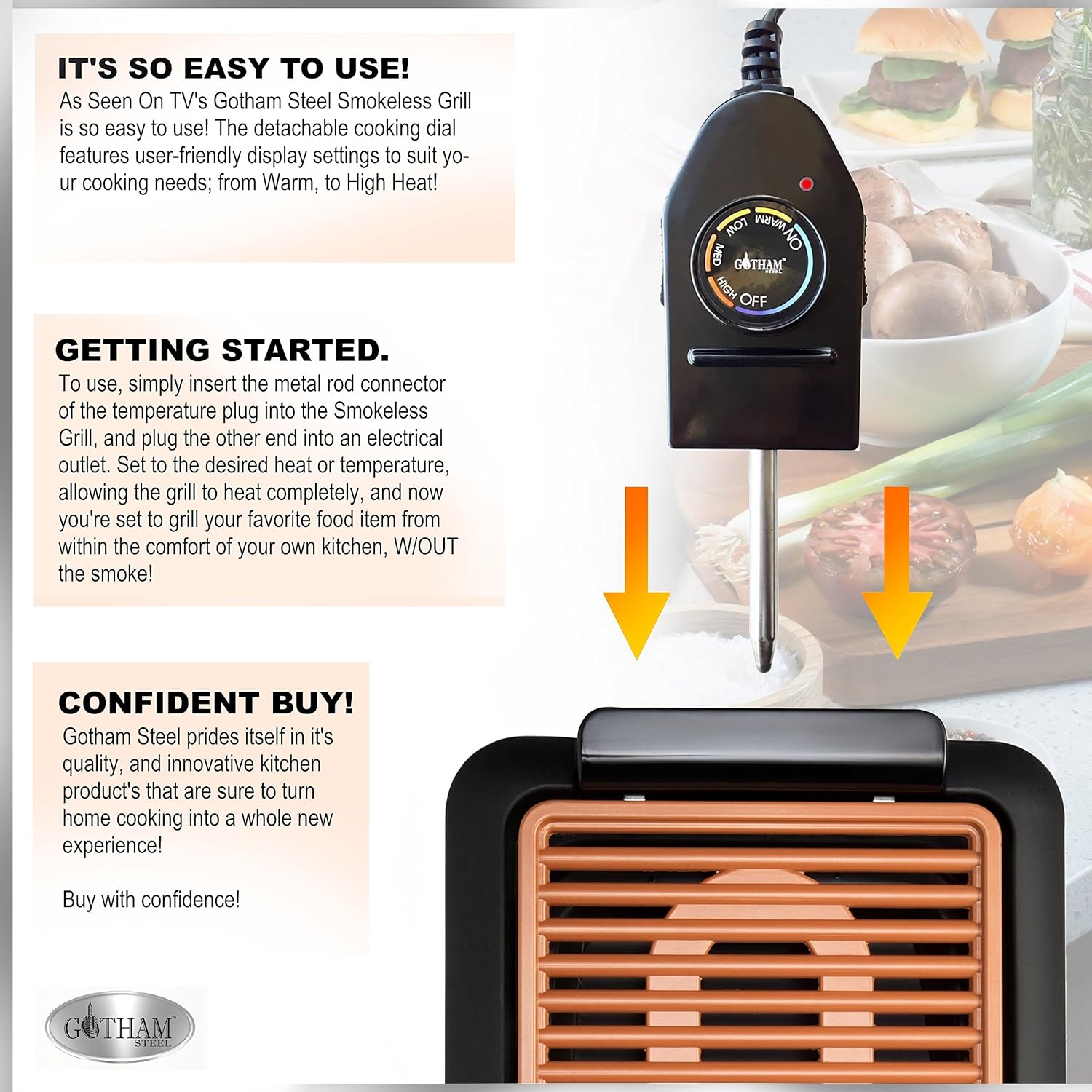 Gotham Steel Smokeless Electric Grill Review