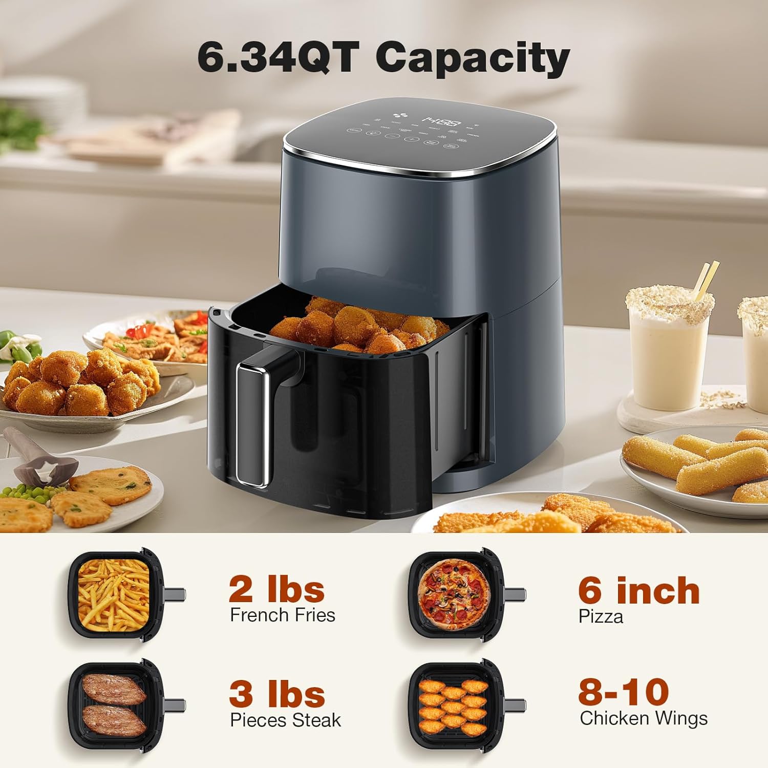 Sweetcrispy Air Fryer 6QT review