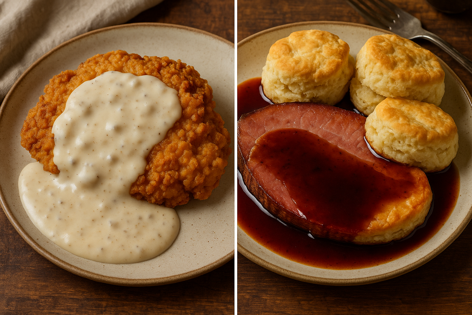 What is the difference between red-eye gravy and country gravy?